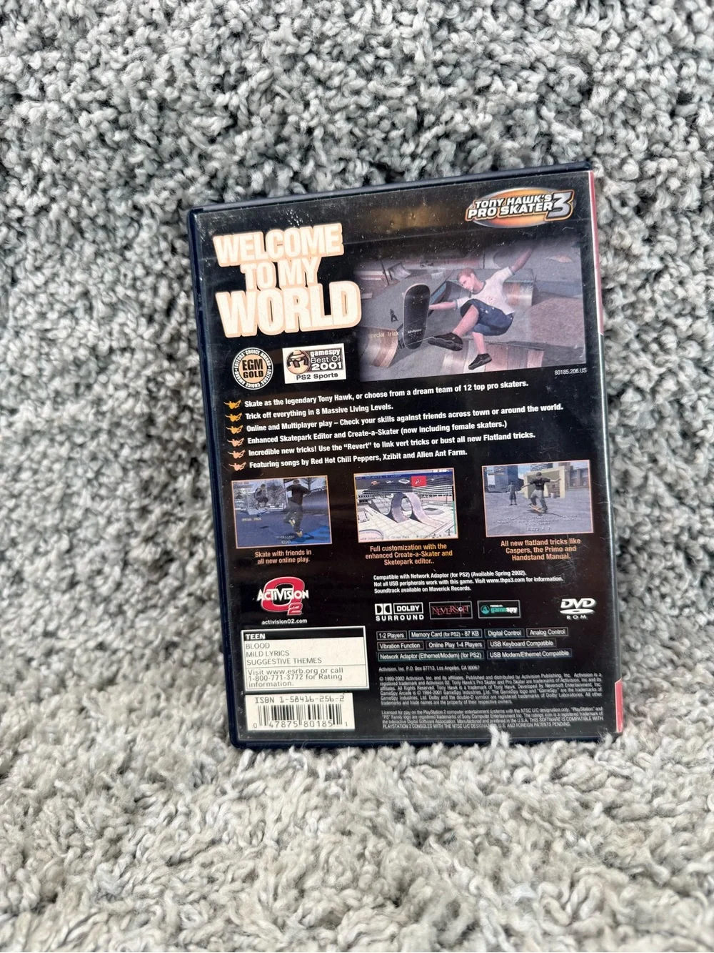 Tony Hawk's Pro Skater 3 (PlayStation 2) - Red/Blue